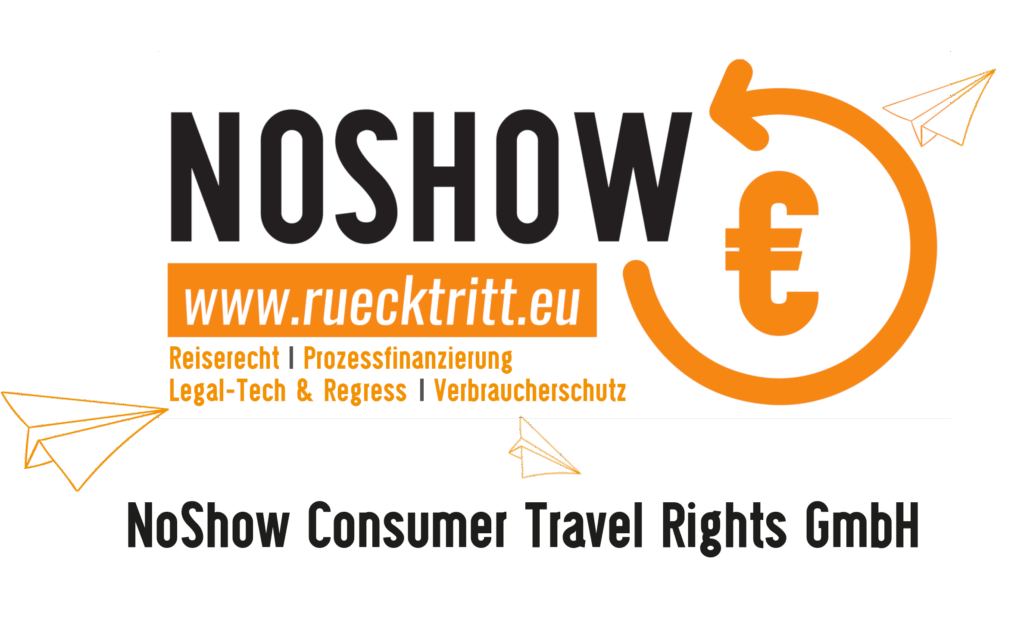 Logo NoShow Reiserecht Prozessfinanzierung